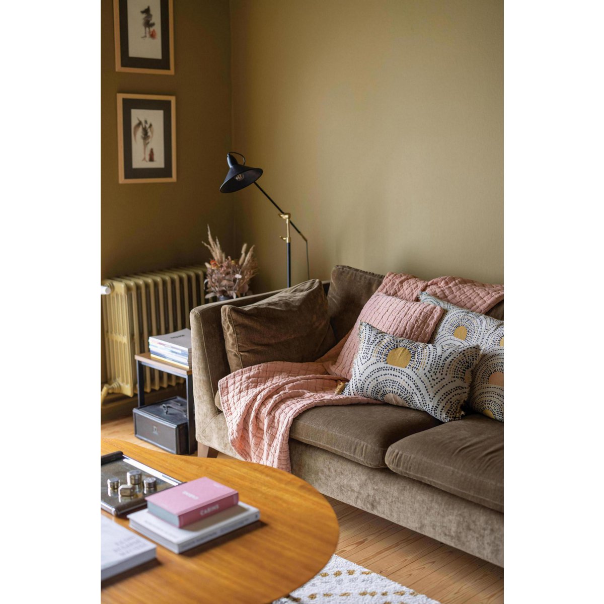 Couvre-lit stonewash Swami Argile 240 x 260