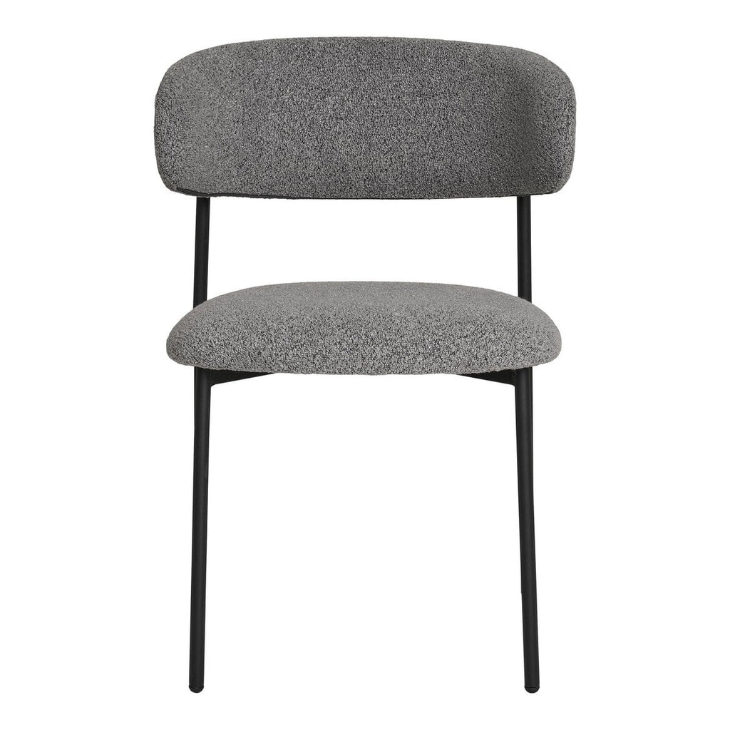 Chaise de Salle à Manger Mira - Gris Clair, 59x55x79,5 cm - Lot de 2