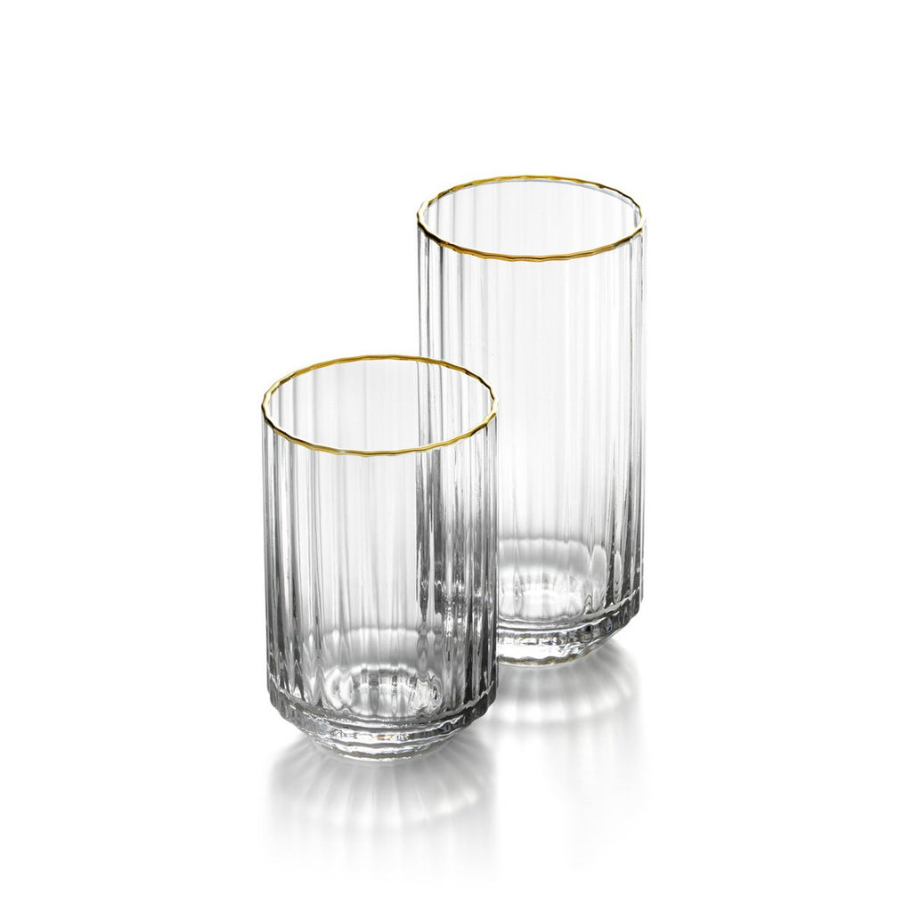 Gobelet en verre recyclé Golden Sip – Bord Or | Bazar Bizar