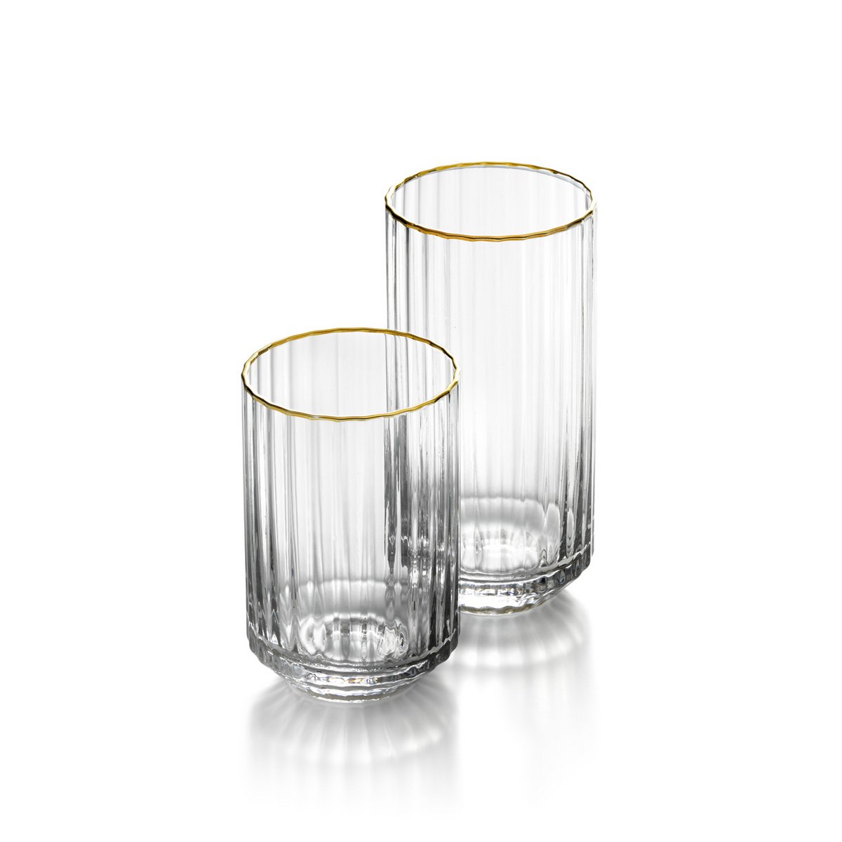 Gobelet en verre recyclé Golden Sip – Bord Or | Bazar Bizar