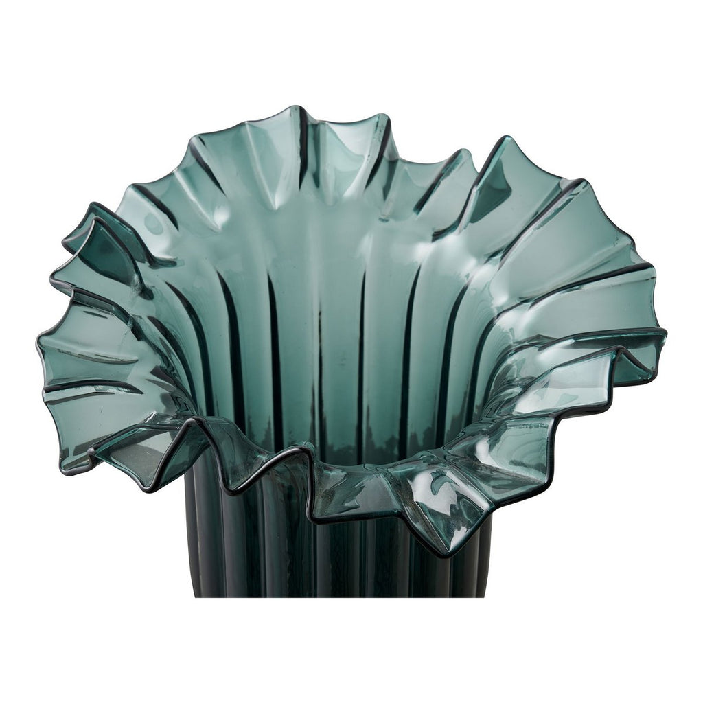 Vase en verre soufflé bouche – Vert foncé