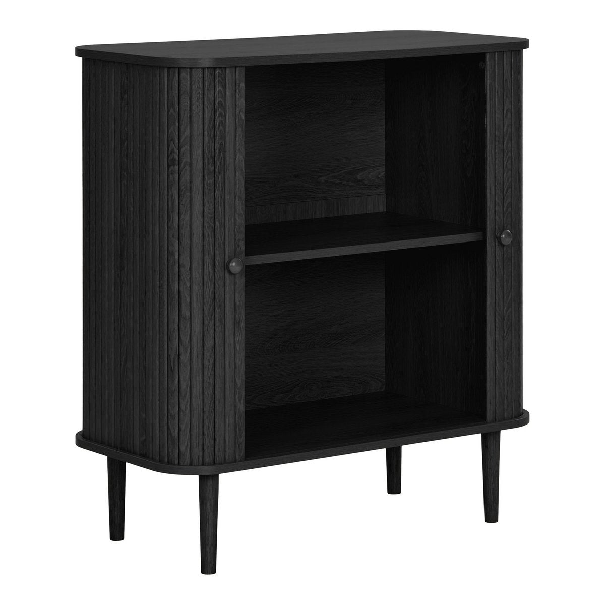 Buffet Nikko noir – 2 portes – 80 × 40 × 87 cm