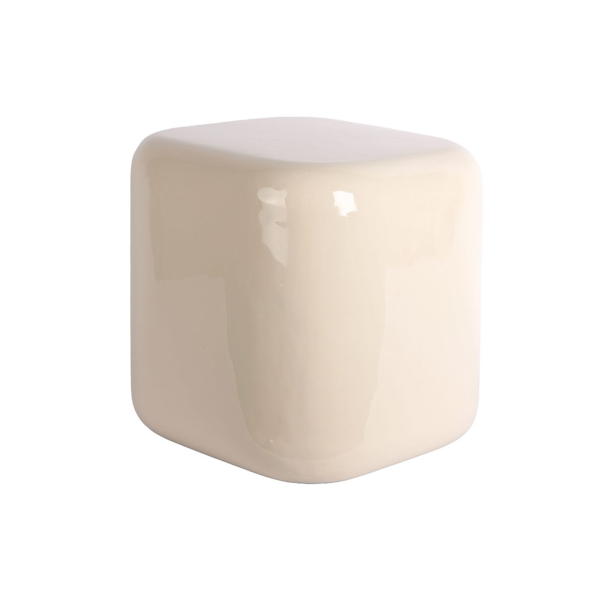 Tabouret Cadix Carré Blanc