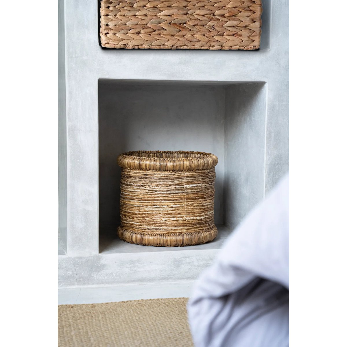 Panier en jacinthe d’eau et feuille de bananier Chuka | Bazar Bizar