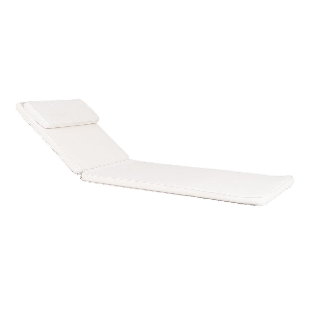 Coussin Andorra pour Transat - Blanc, Coton, 200x62 cm