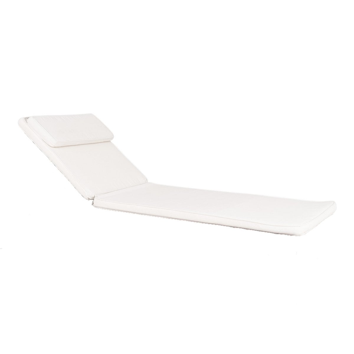 Coussin Andorra pour Transat - Blanc, Coton, 200x62 cm
