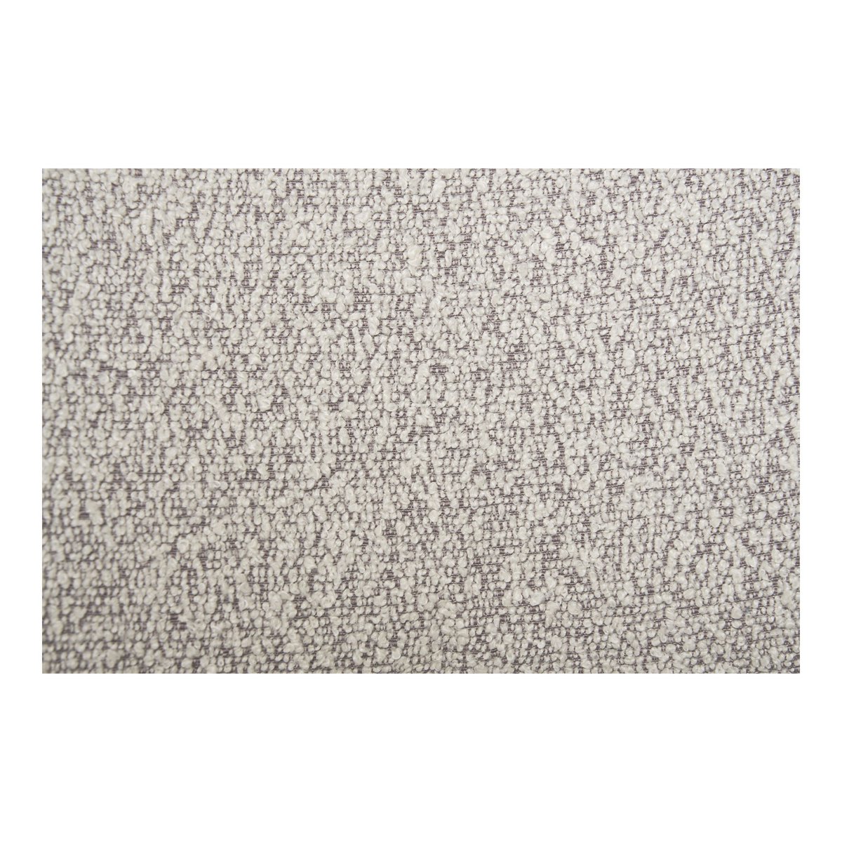 Chaise de salle à manger Mira – Bouclé sable & pieds noirs (lot de 2)