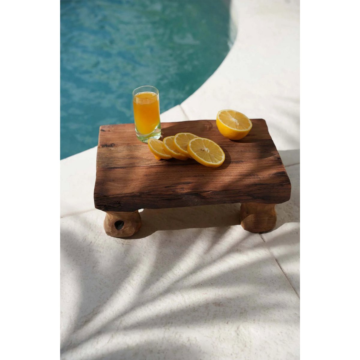 Plateau en bois de teck Delish – Naturel – 30×20cm | Bazar Bizar