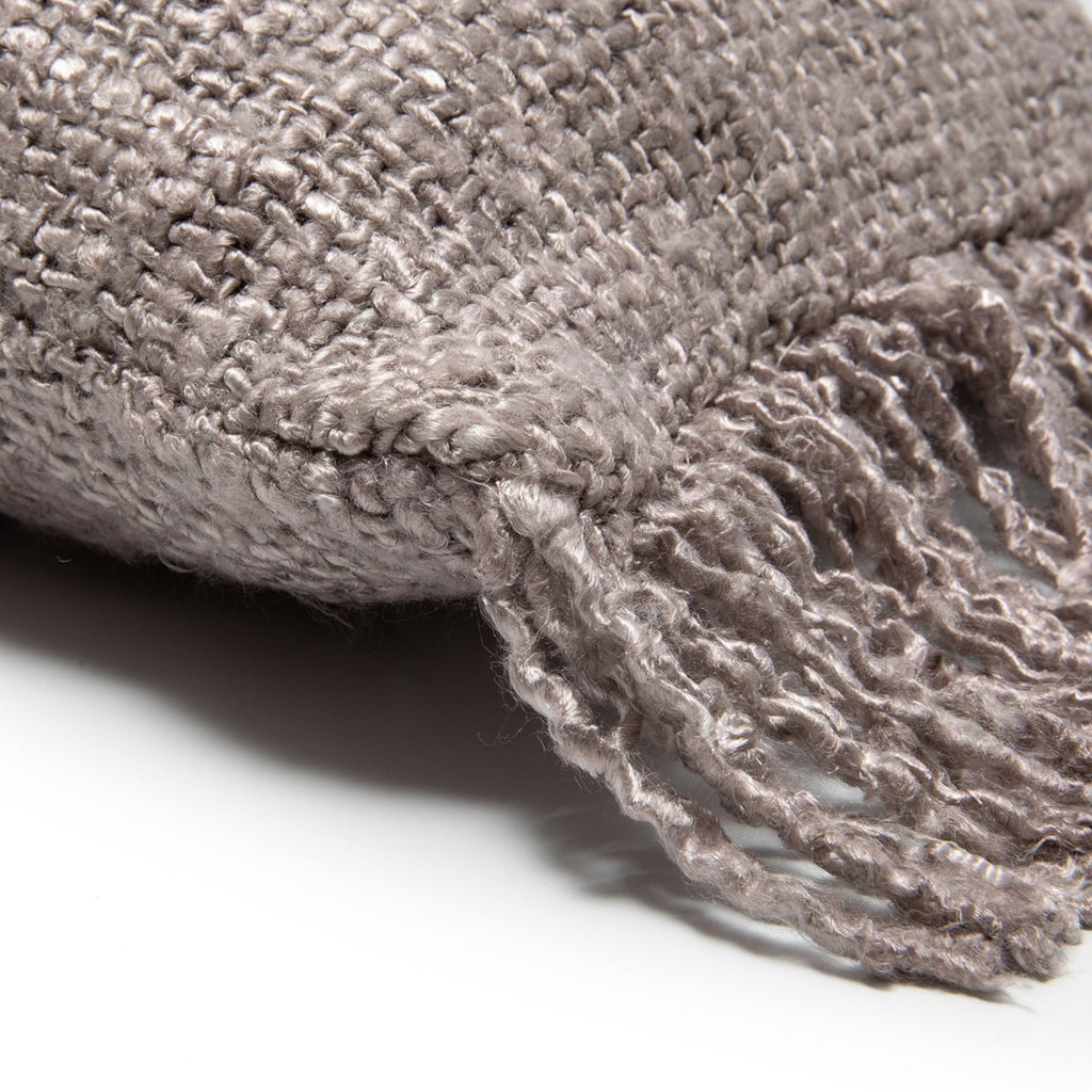 Housse de coussin traversin en coton Oh My Gee – Gris Perle – 35×100cm | Bazar Bizar