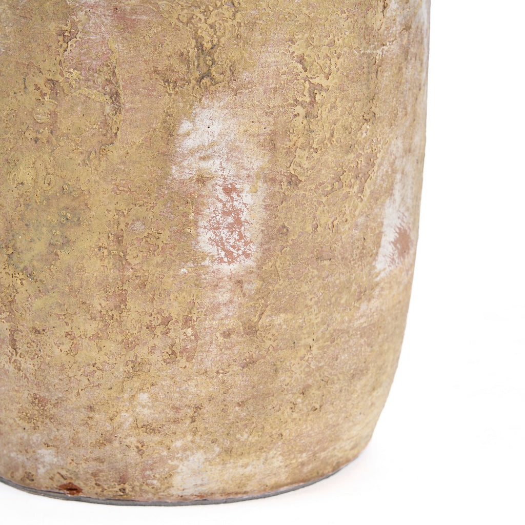 Vase Clay Echo crème en terre cuite 30 cm
