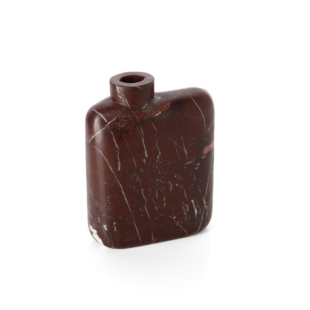 Le vase en marbre Rosso Levanto - Vin rouge - Haut