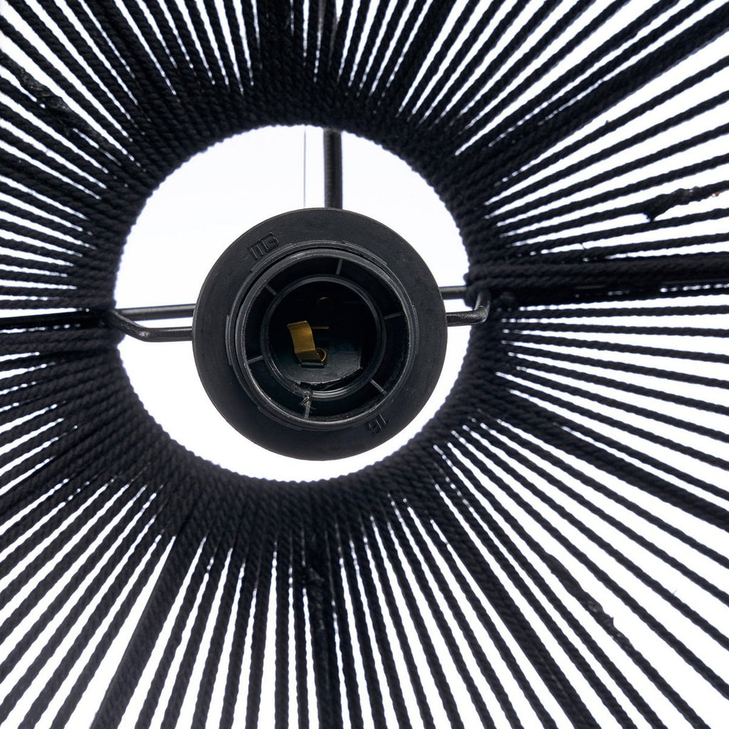 Le Lustre en Perles de Bois - Noir - L