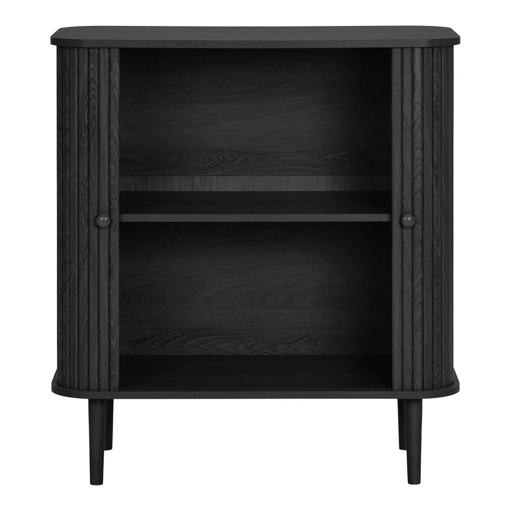 Buffet Nikko noir – 2 portes – 80 × 40 × 87 cm