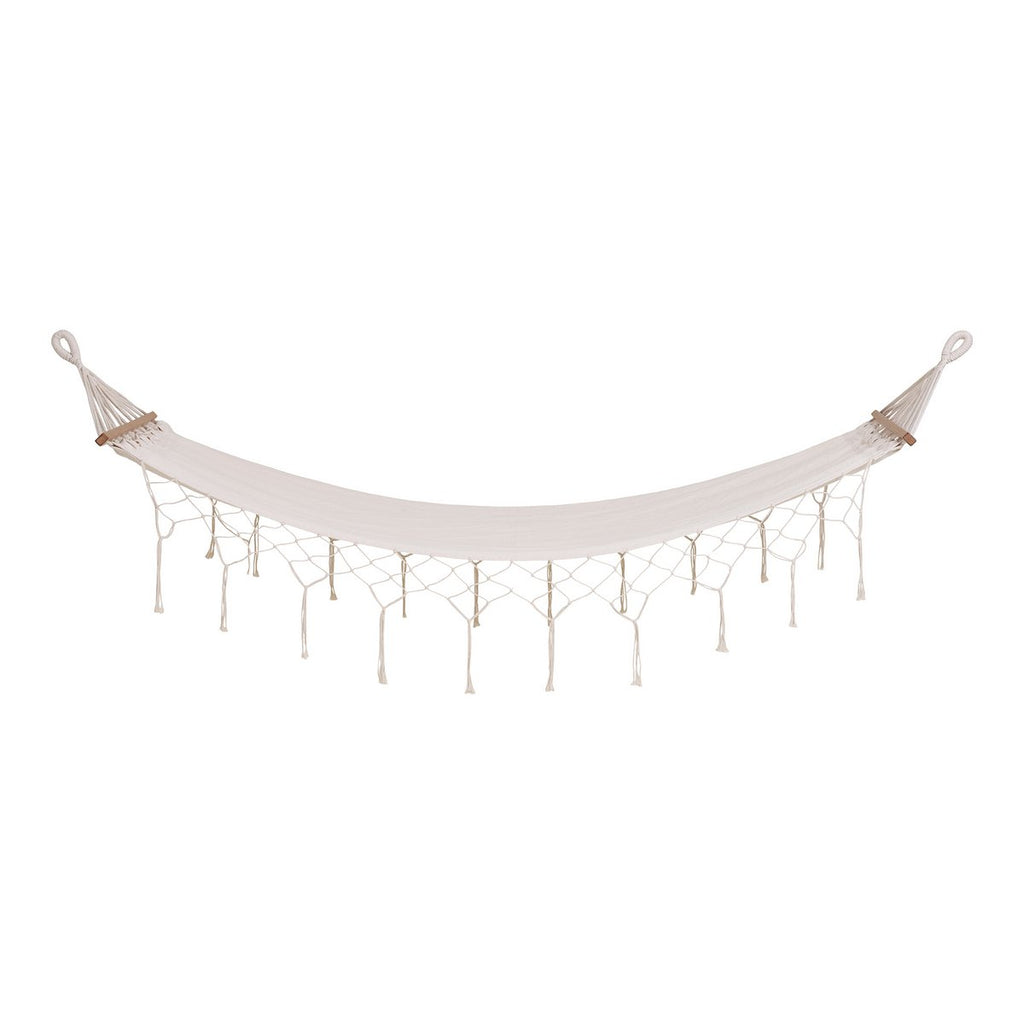 Hamac Edessa – Coton & polyester, blanc cassé