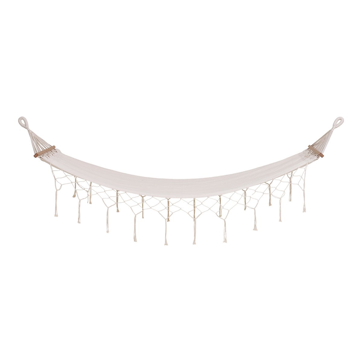 Hamac Edessa – Coton & polyester, blanc cassé