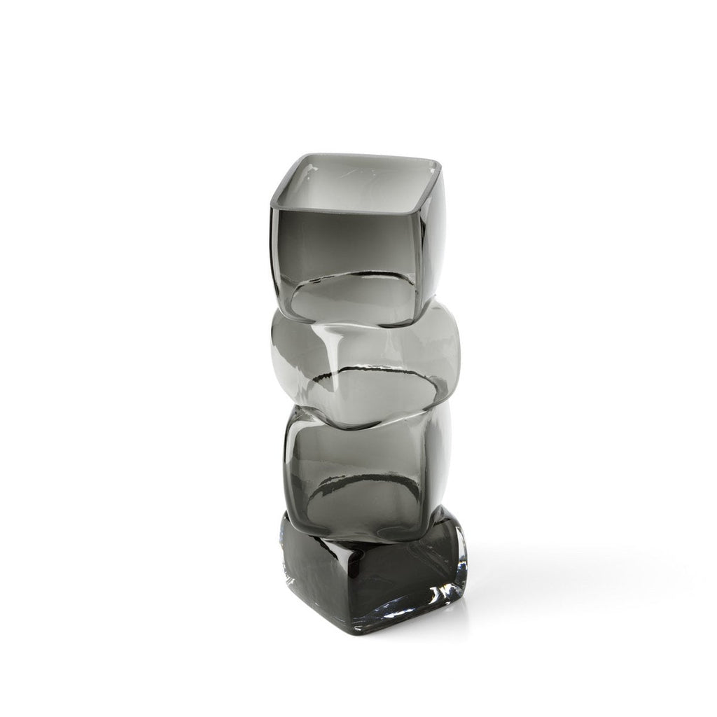 Le Vase Cubes - Gris Foncé - L
