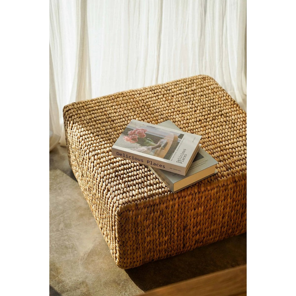 Le Pouf Carré Jacinthe - Naturel - M