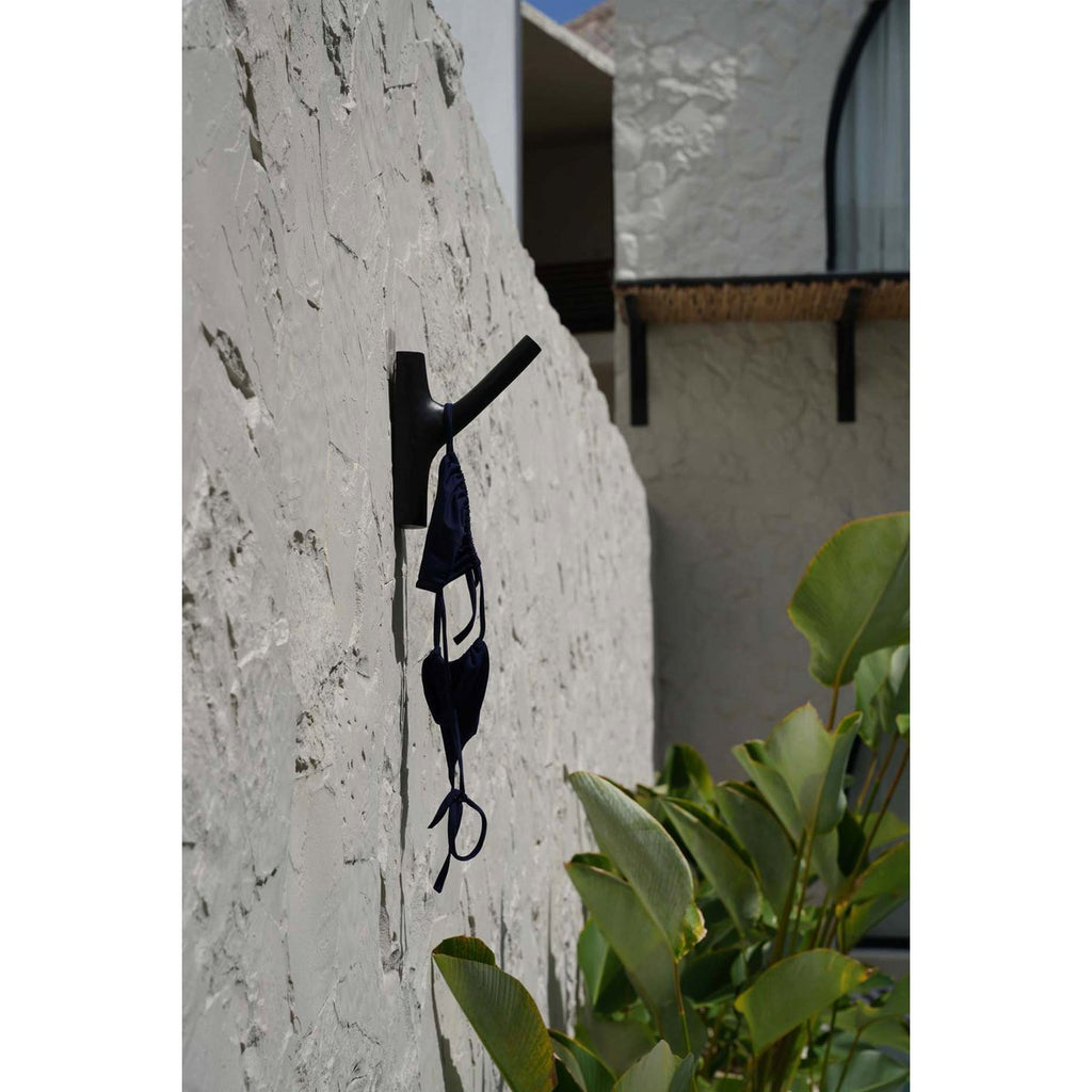 Patère Murale en Teck - Noir