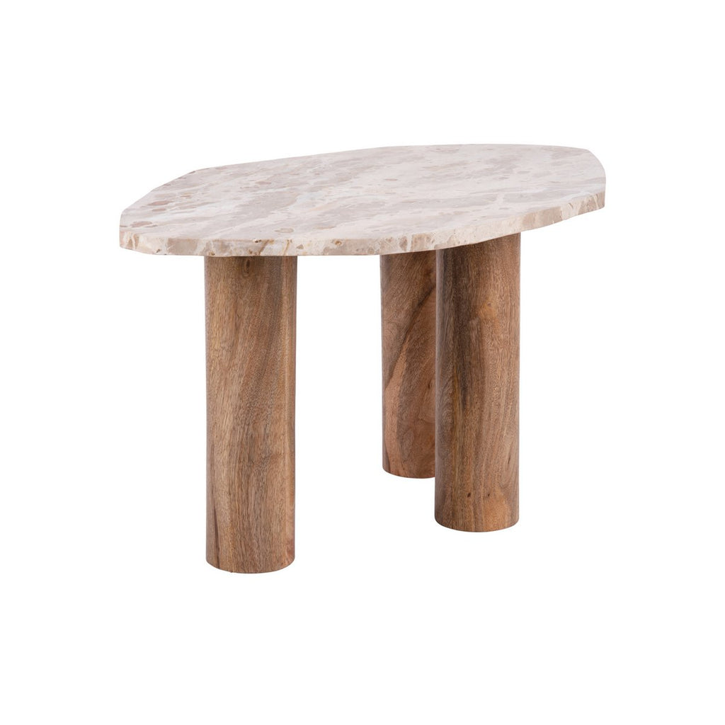 Table Basse Organic Marbre Marron