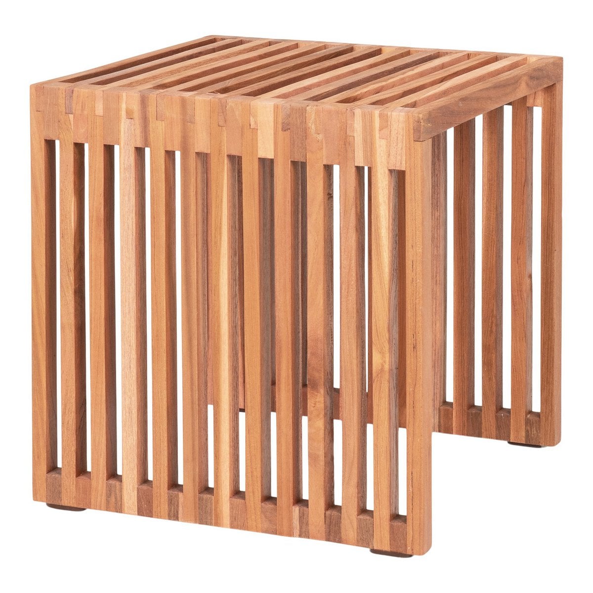 Pego – Table d’appoint en teck naturel – 40x40x40 cm