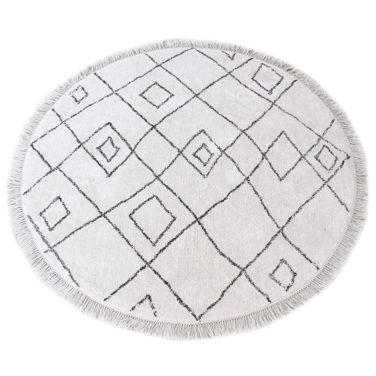 Tapis Ervin Ivoire/taupe Diamètre 160