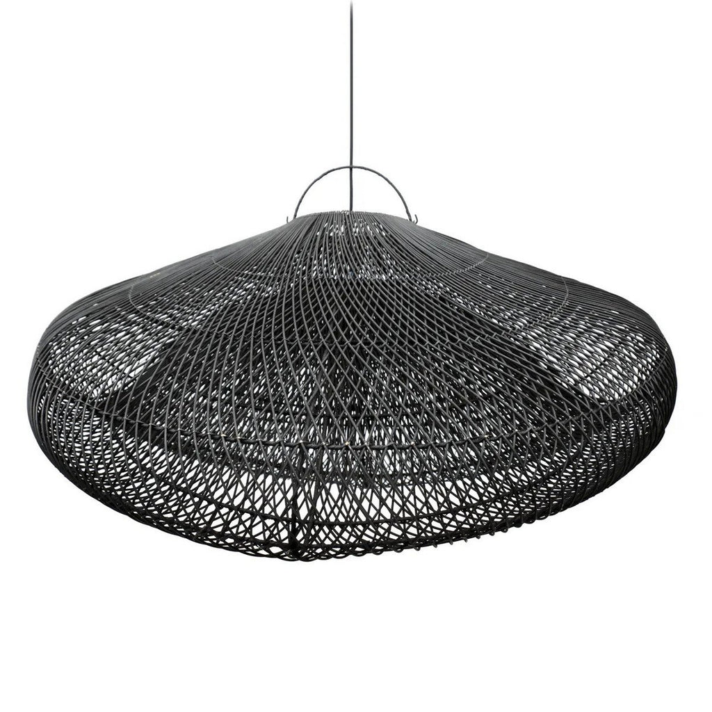 Suspension en rotin The Cloud – Noir – XXL | Bazar Bizar
