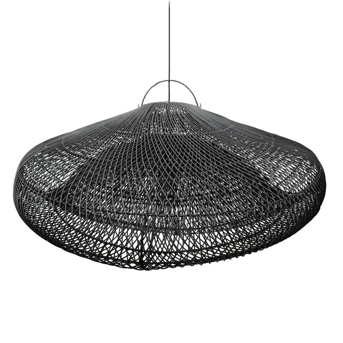 Suspension en rotin The Cloud – Noir – XXL | Bazar Bizar