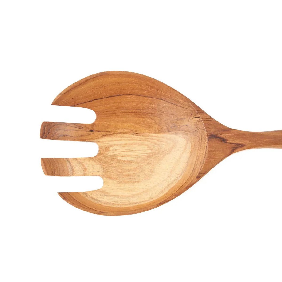 Fourchette à salade en bois de teck – Naturel | Bazar Bizar