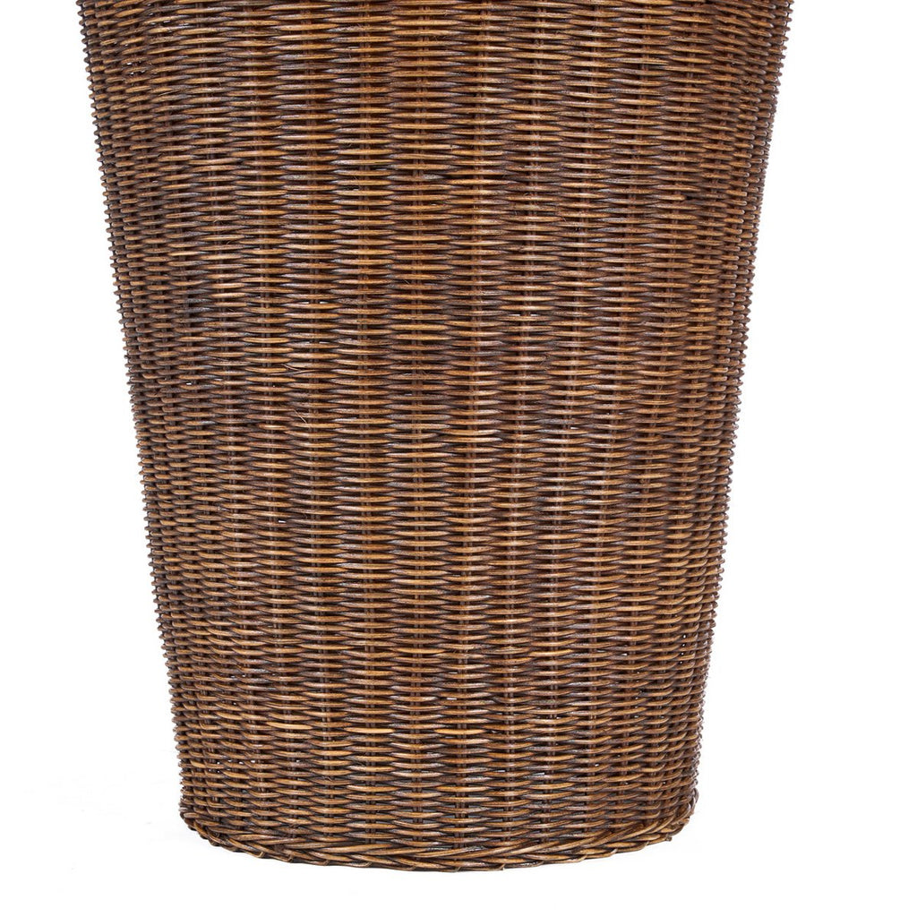Abat-jour suspension Amphore XXL en rotin marron – 156 cm