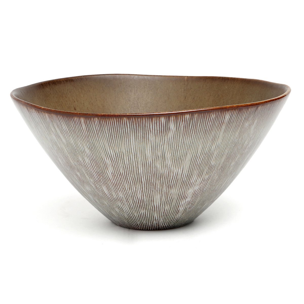 Bol de service en grès Peniche – Blanc Gris – ×26,5cm | Bazar Bizar