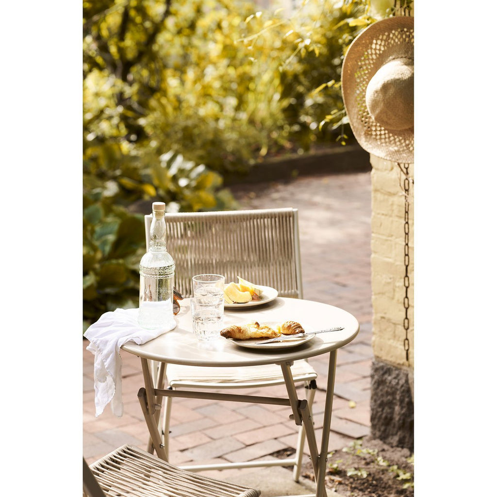 Ensemble bistro Arcas – Taupe (2 chaises + 1 table)