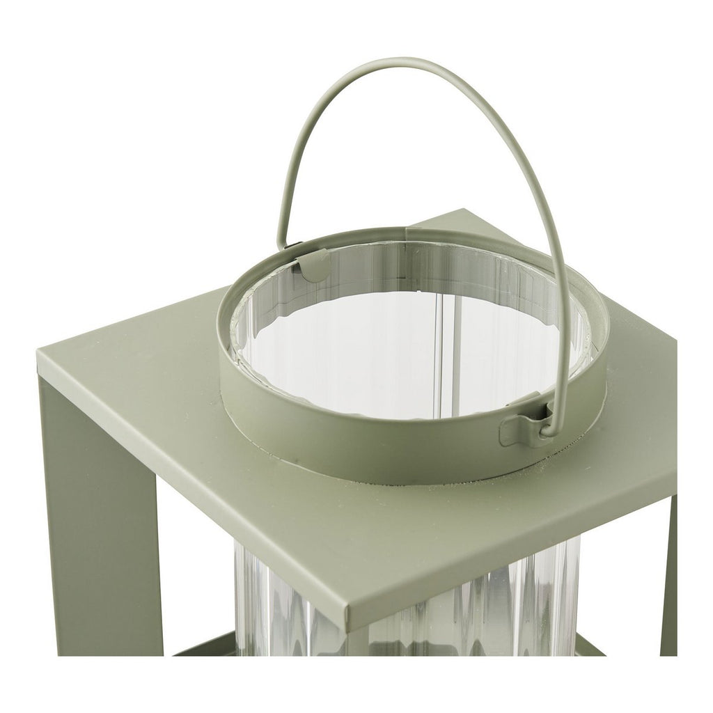 Lanterne Lohals - Verre & Métal Vert, 18x18x20,5 cm