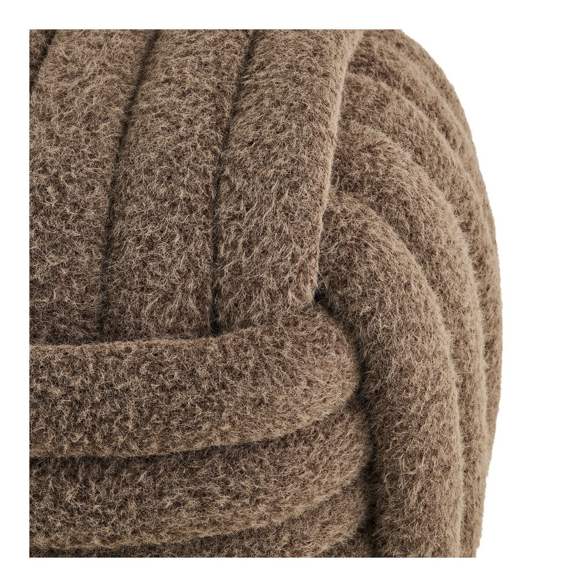 Pouf Napier – Marron, 48x48x43 cm