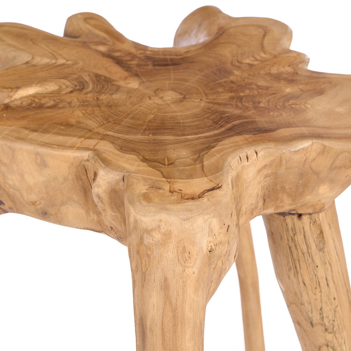 Table d’appoint en racine de teck Rooty – Naturel | Bazar Bizar