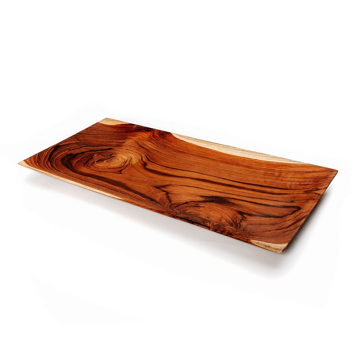 Assiette de présentation en teck 35 cm