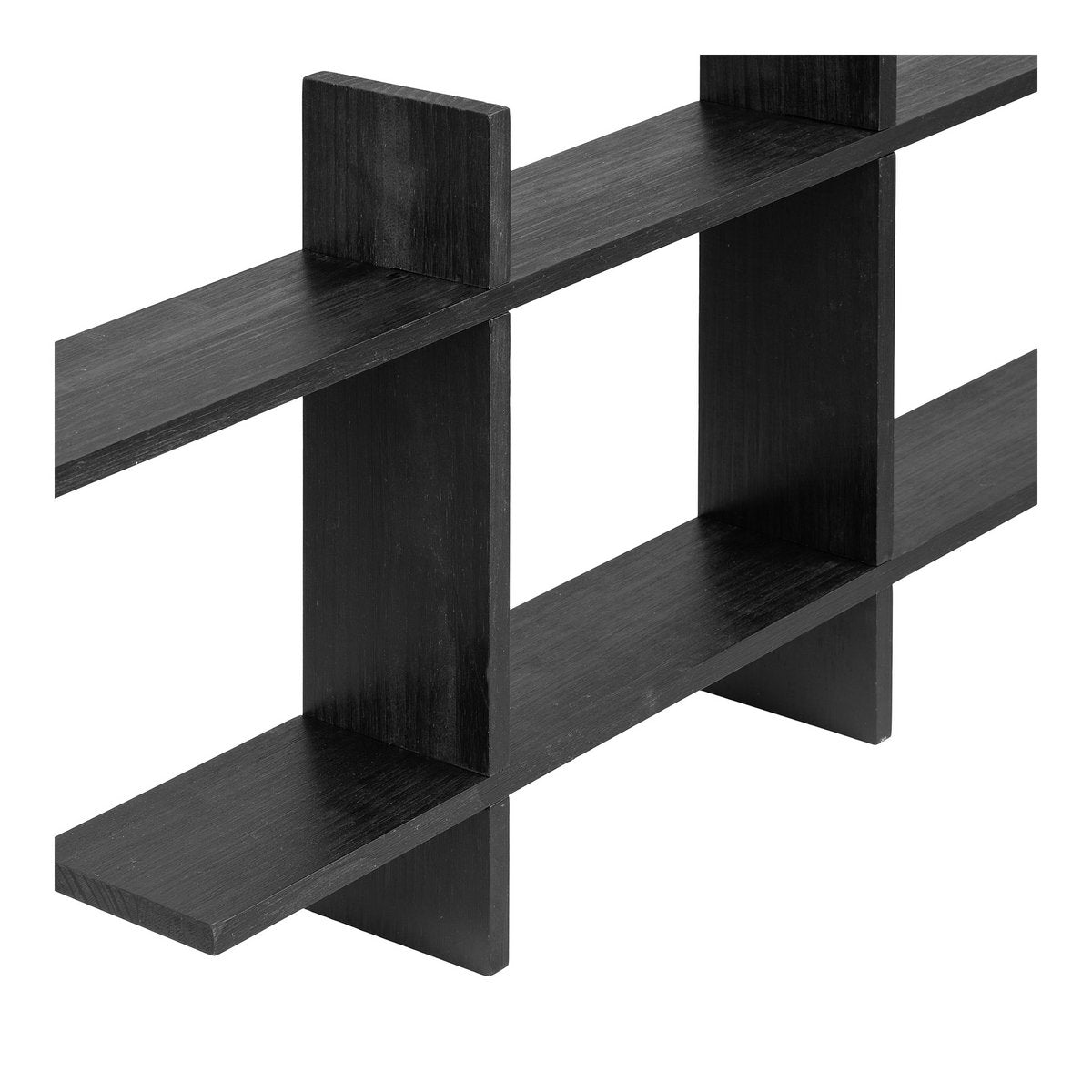Étagère murale Mostar en pin noir – 86 × 10 × 38 cm