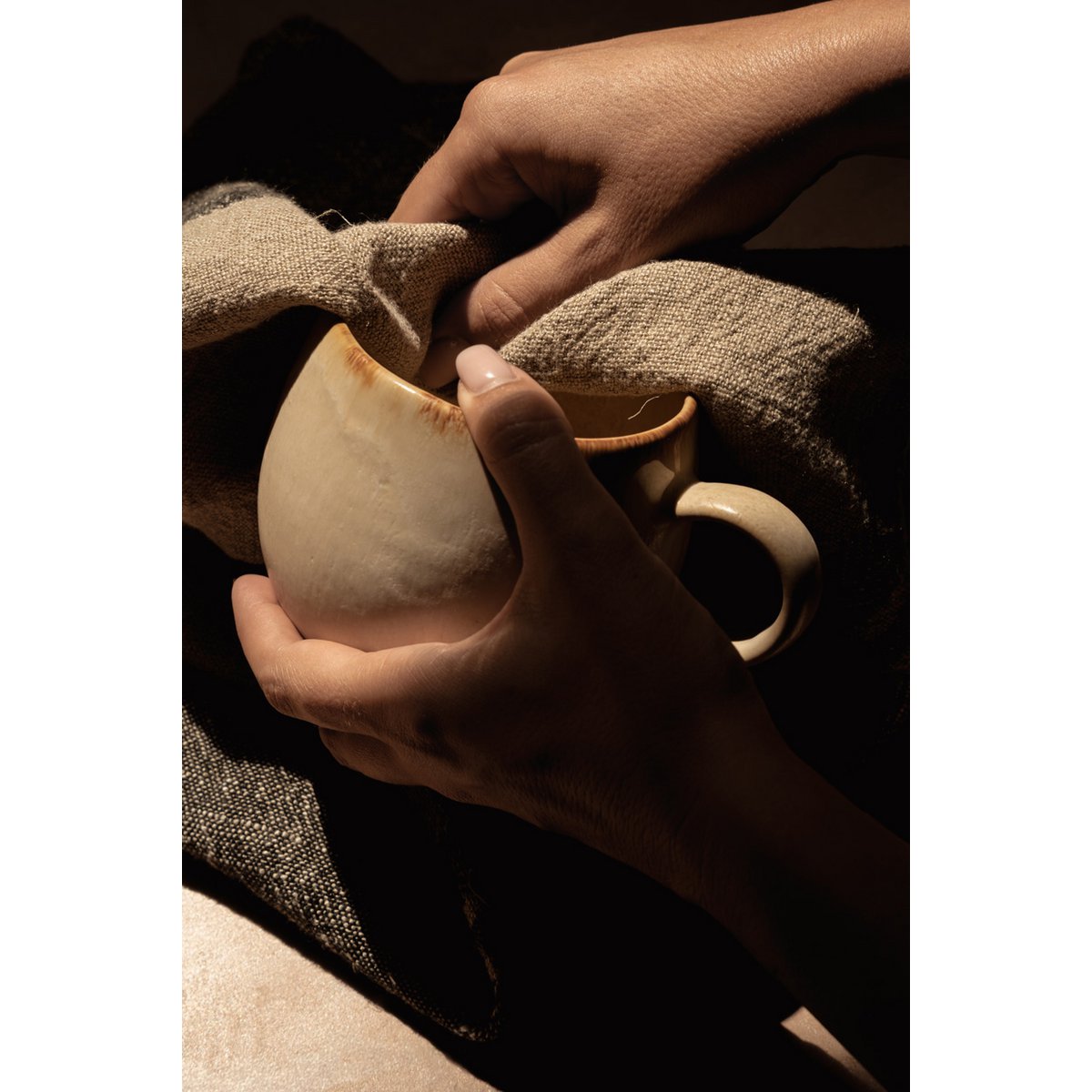 Mug en grès Cascais – Blanc – M | Bazar Bizar
