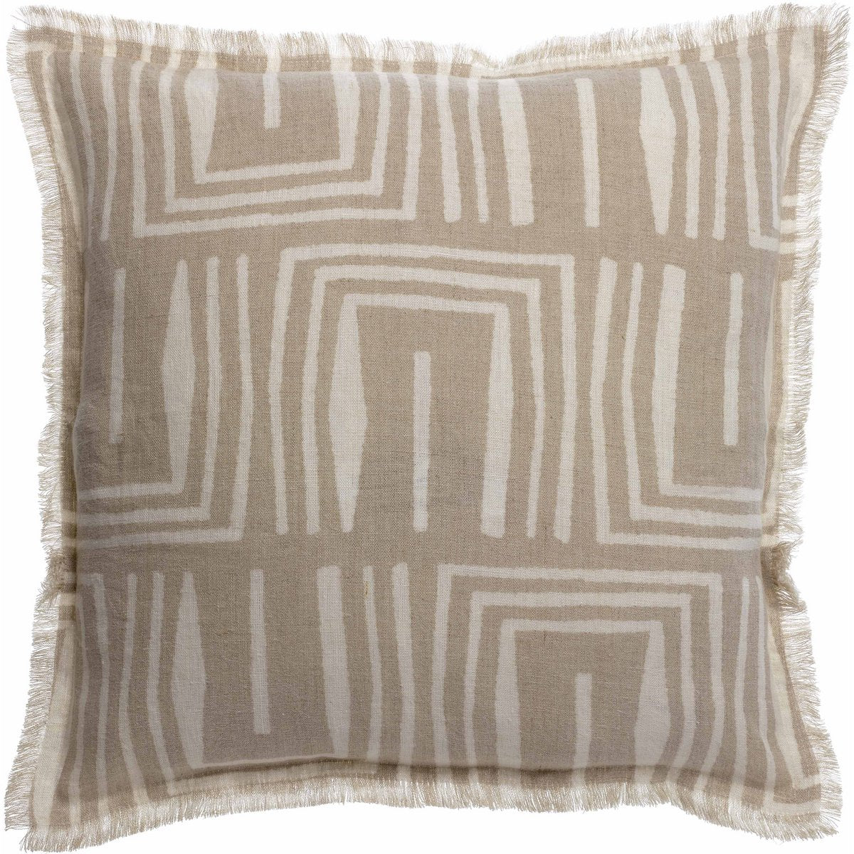 Coussin imprimé Tina Naturel 45 x 45