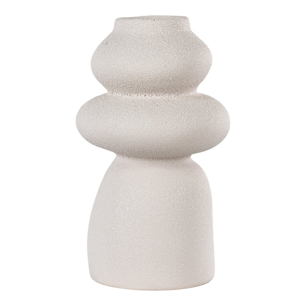 Vase - Beige, Grès, Ø14,5x26,5 cm