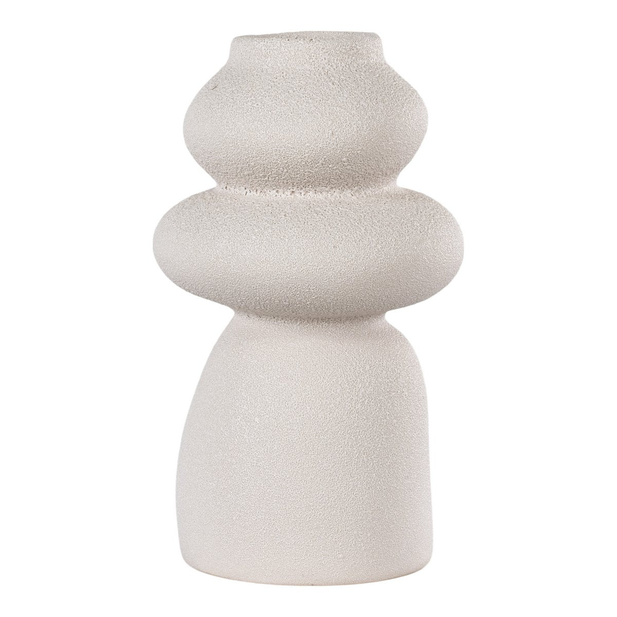 Vase - Beige, Grès, Ø14,5x26,5 cm