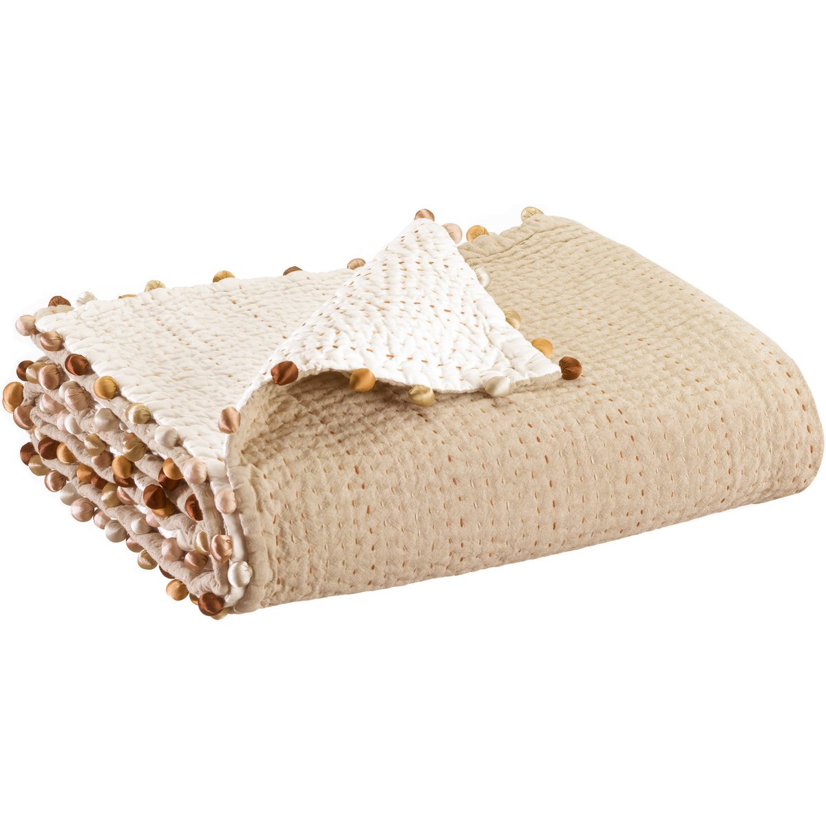 Courtepointe Gastounet - Sienne - 180 x 180 cm