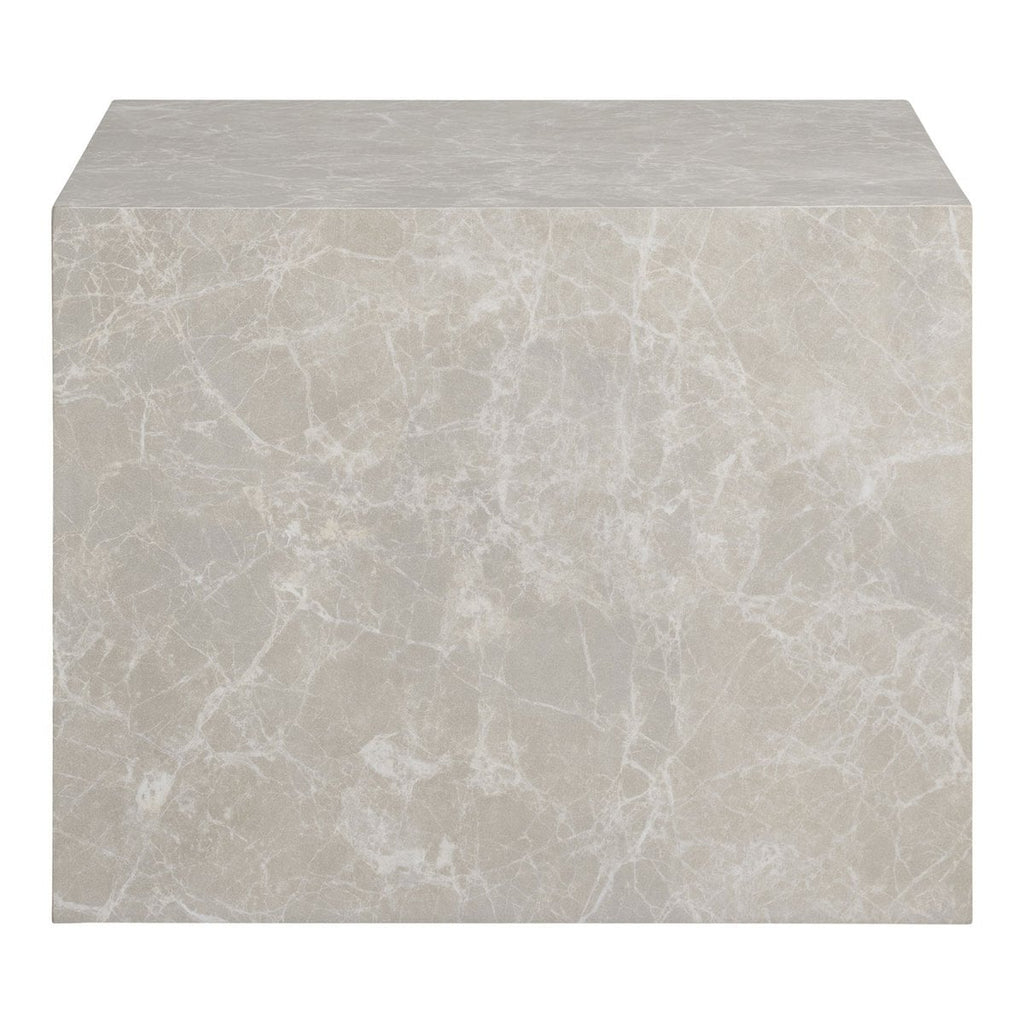 Tables Basses Prague - Aspect Marbre Beige, Lot de 2 (42 & 50 cm)