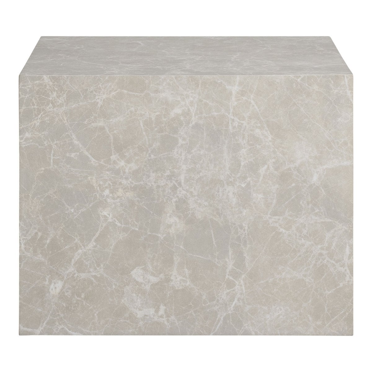 Tables Basses Prague - Aspect Marbre Beige, Lot de 2 (42 & 50 cm)