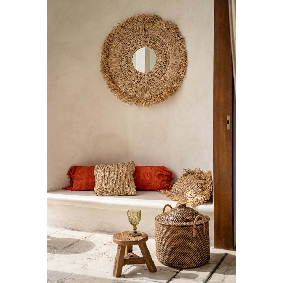 Le panier à poignées coloniales - Brun naturel