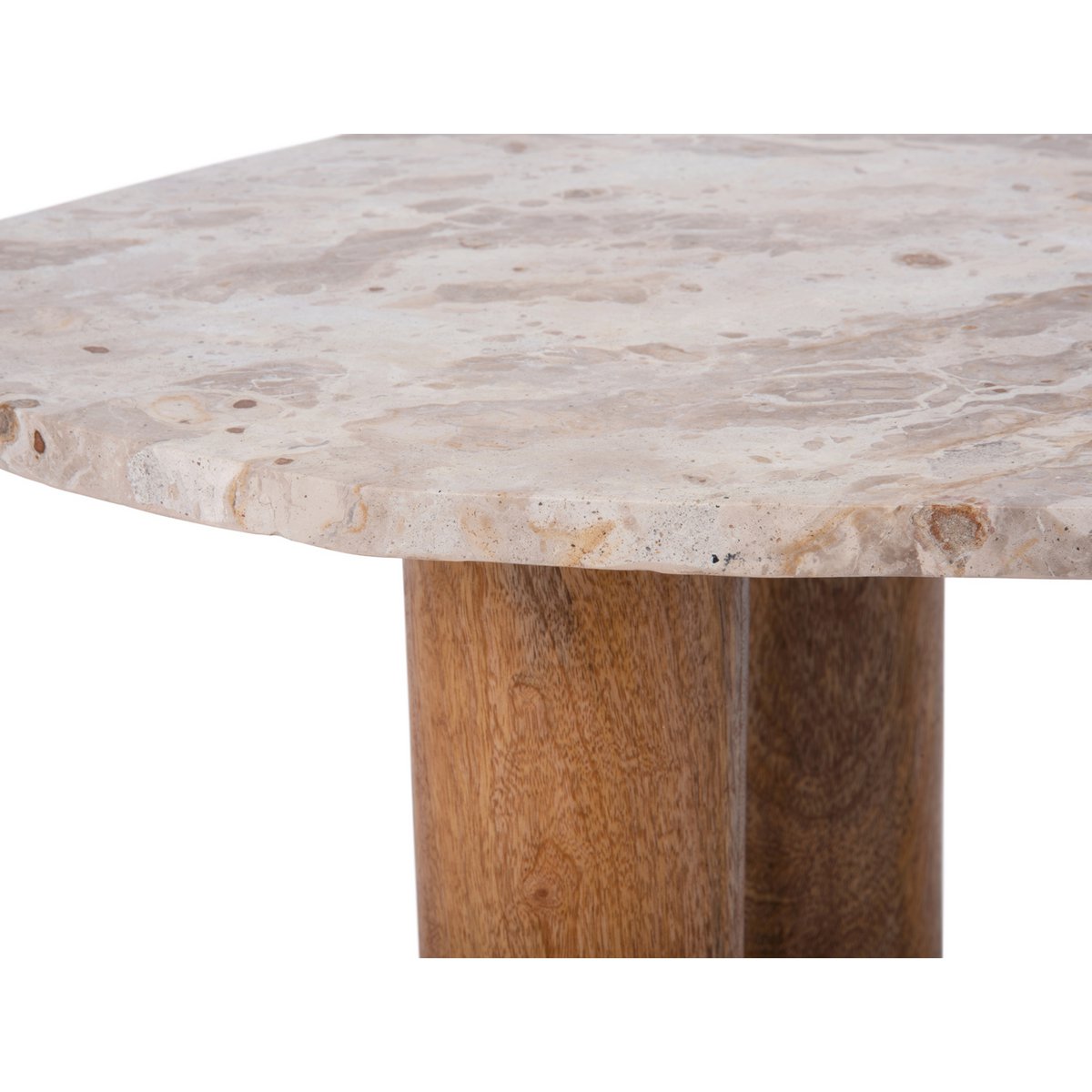 Table Basse Organic Marbre Marron