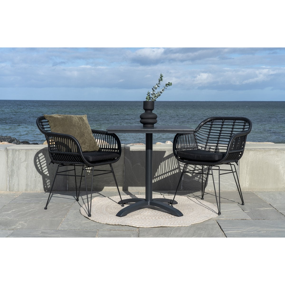Tapis Menorca - Sable, PET 100% recyclé, Ø120 cm