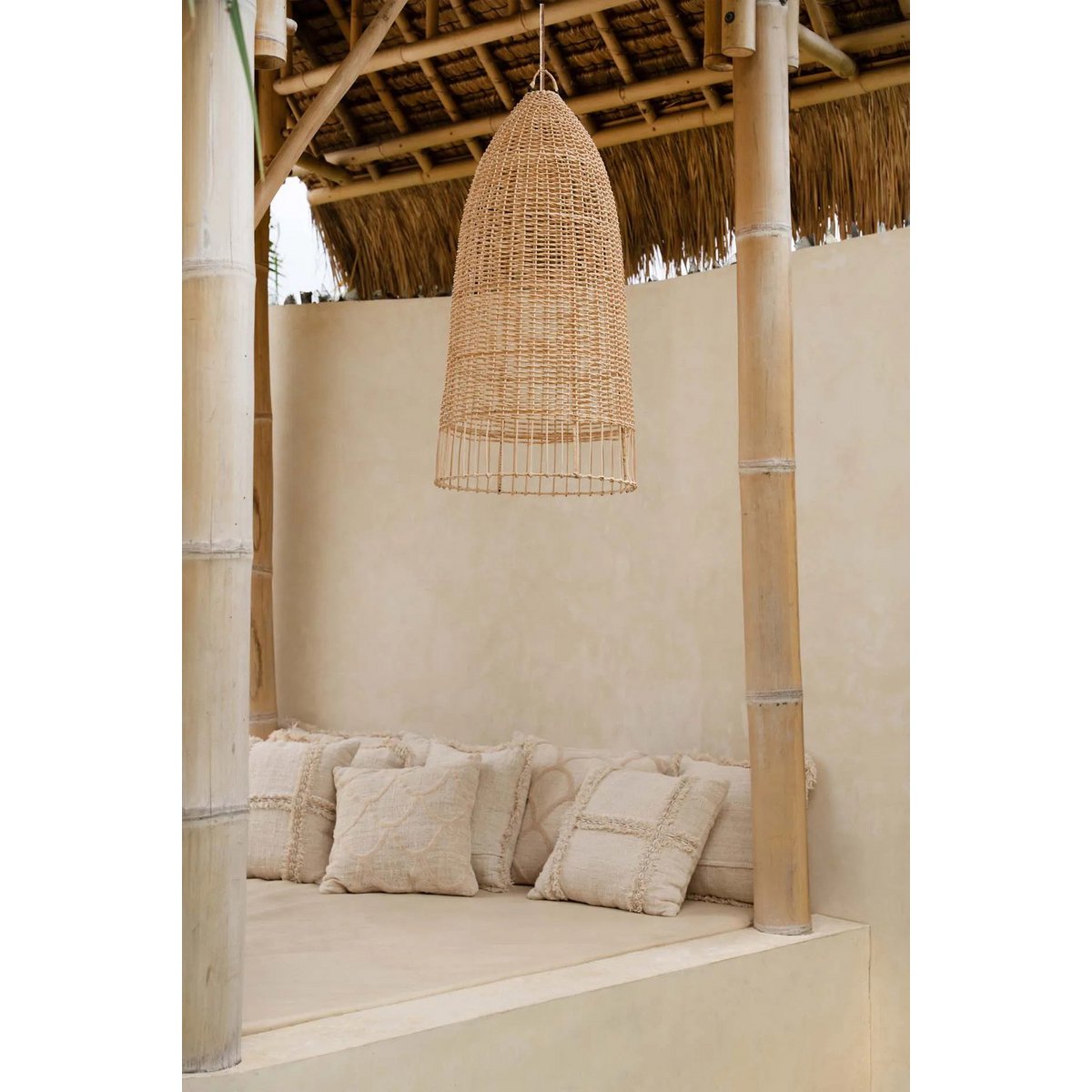 Suspension en rotin Elba – Naturel – L | Bazar Bizar