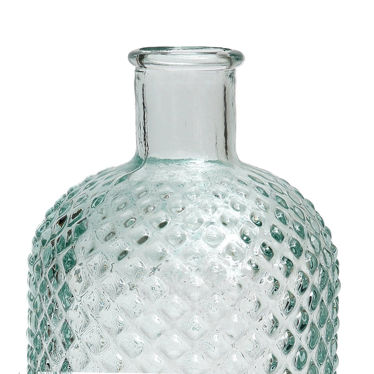 Bouteille Zuanshí en verre bleu 28 cm