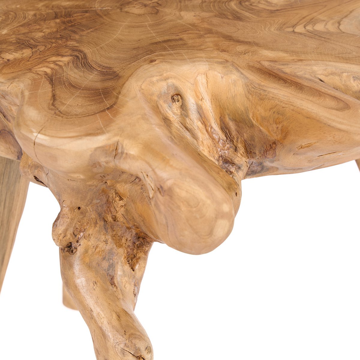 Table d’appoint en racine de teck Rooty – Naturel | Bazar Bizar