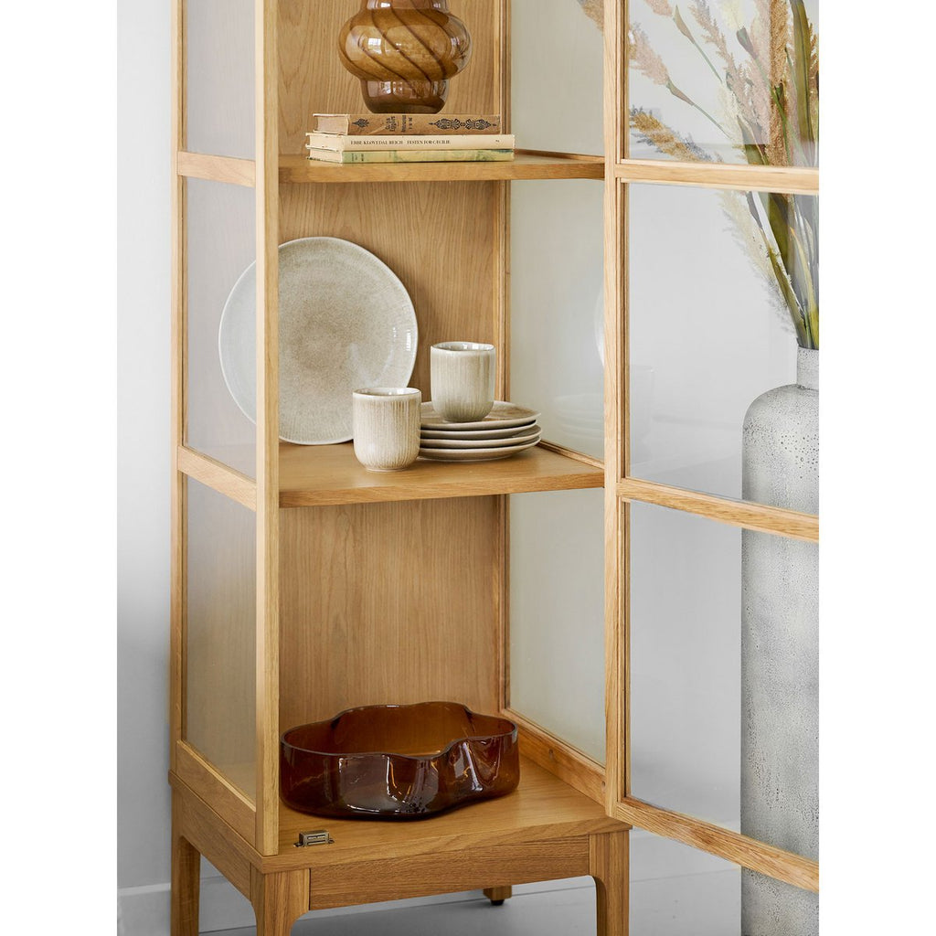 Plateau en verre – Brun fumé